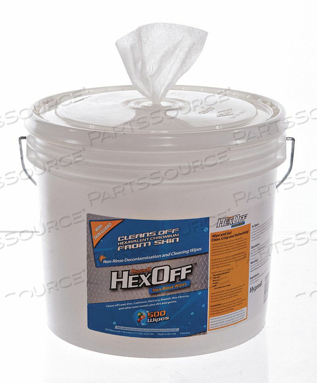 HEAVY METAL REMOVING WIPES BUCKET PK2 by Hygenall HEAVY METAL REMOVING WIPES BUCKET PK2 by Hygenall