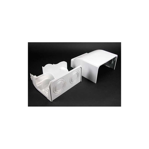 5410DFO-WH 2" FIBERREADY DIVIDED ENTRANCE END, WHITE, 7-1/2"L by Wiremold