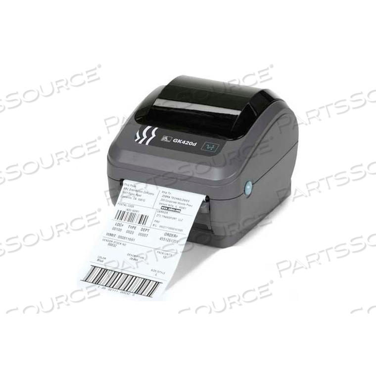 GK420 DIRECT THERMAL PRINTER, 4" PRINT WIDTH, 203 DPI, USB/ETHERNET 