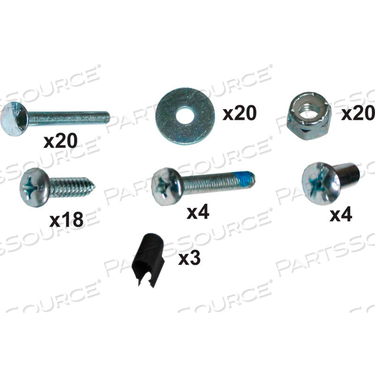 HARDWARE KIT FOR FULL SIZE HOUSEKEEPING CARTS by Rubbermaid Medical Division HARDWARE KIT FOR FULL SIZE HOUSEKEEPING CARTS by Rubbermaid Medical Division