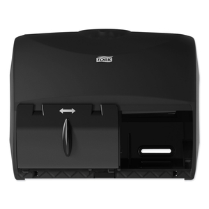 TWIN BATH TISSUE ROLL DISPENSER FOR OPTICORE, 11.06 X 7.18 X 8.81, BLACK by Tork