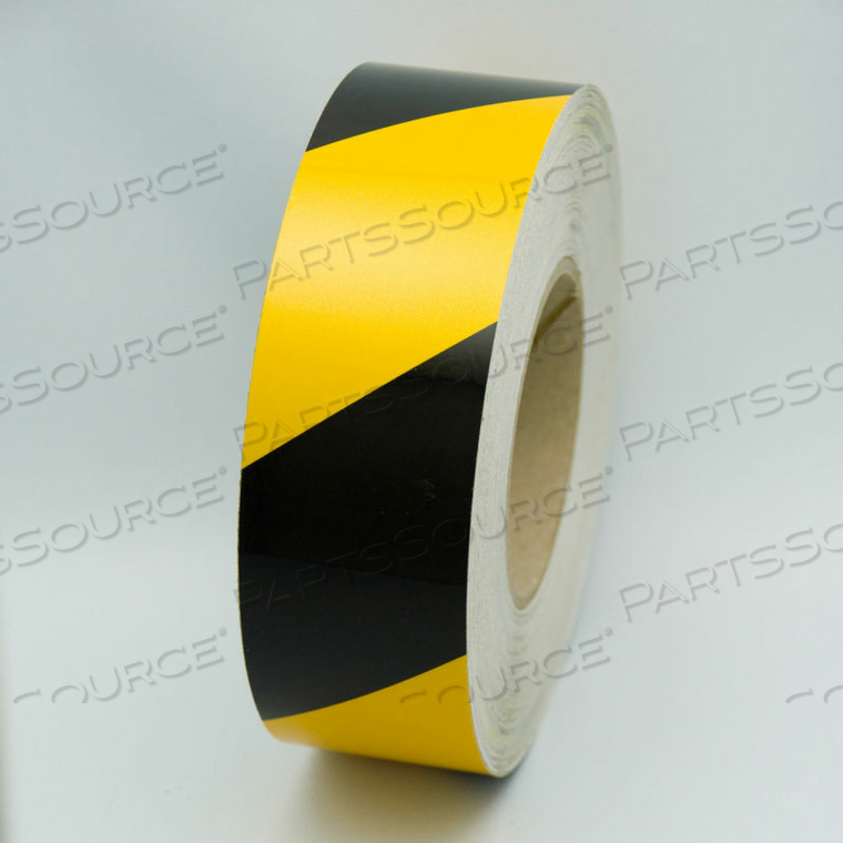 REFLECTIVE MARKING TAPE, YELLOW/BLACK, 2"W X 150'L ROLL by Incom Manufacturing REFLECTIVE MARKING TAPE, YELLOW/BLACK, 2"W X 150'L ROLL by Incom Manufacturing