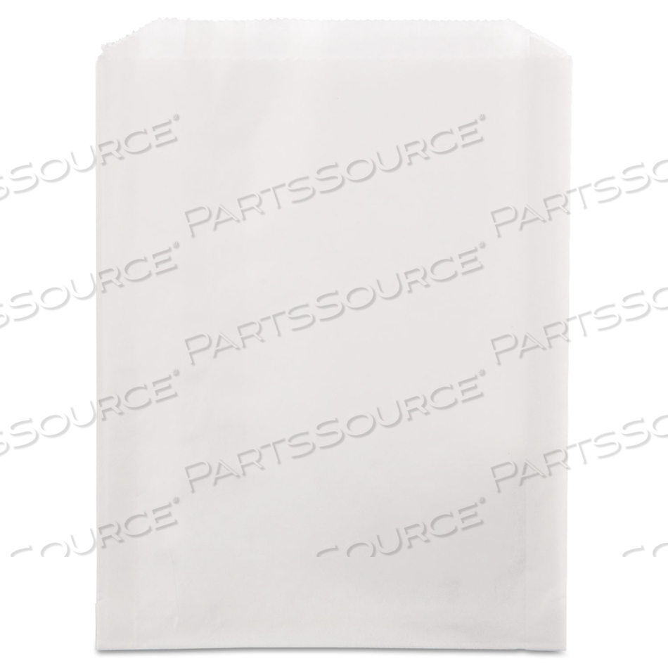 GREASE-RESISTANT SINGLE-SERVE BAGS, 6.5" X 8", WHITE by Bagcraft GREASE-RESISTANT SINGLE-SERVE BAGS, 6.5" X 8", WHITE by Bagcraft