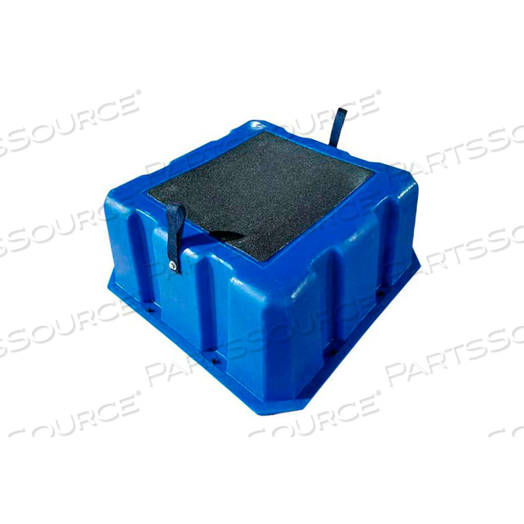 1 STEP NESTABLE PLASTIC STEP STAND - BLUE 25"W X 25"D X 10"H by US Roto Molding 1 STEP NESTABLE PLASTIC STEP STAND - BLUE 25"W X 25"D X 10"H by US Roto Molding