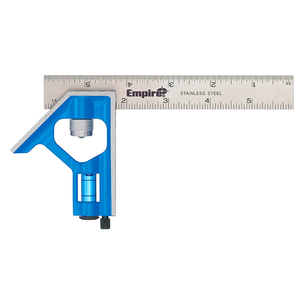 E255 EMPIRE LEVEL TRUE BLUE COMBINATION SQUARE, SIZE: 6" by Empire