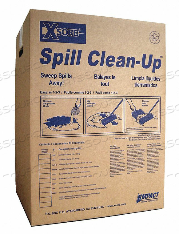 UNIVERSAL ABSORBENT 25 LB. BOX by Impact Absorbents UNIVERSAL ABSORBENT 25 LB. BOX by Impact Absorbents