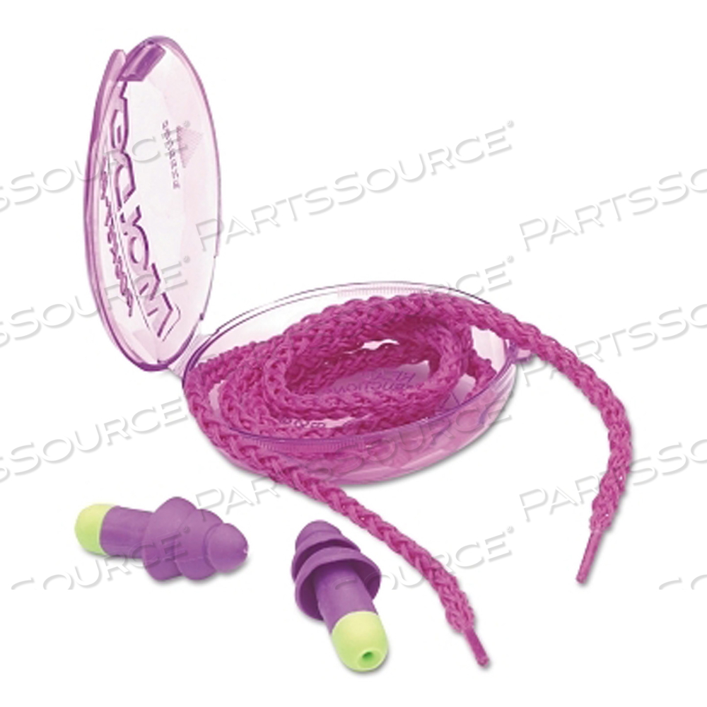 ROCKETS REUSABLE EARPLUGS, CORDED, NRR 27DB by Moldex