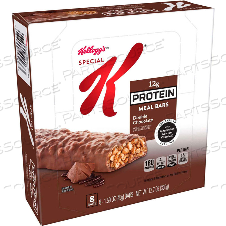 SPECIAL K PROTEIN MEAL BARS, DOUBLE CHOCOLATE, 1.59 OZ. BAR, 8/BOX, 6 BOXES/CASE 