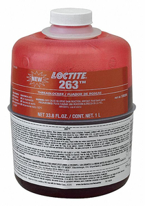 THREADLOCKER 263 1L BOTTLE RED by Loctite Brand
