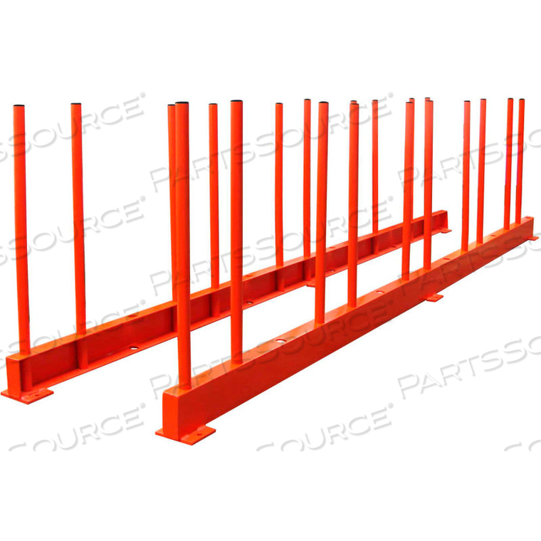 REMNANT SLAB RACK 118"L X 2"W X 28"H, 14,000 LBS CAP 