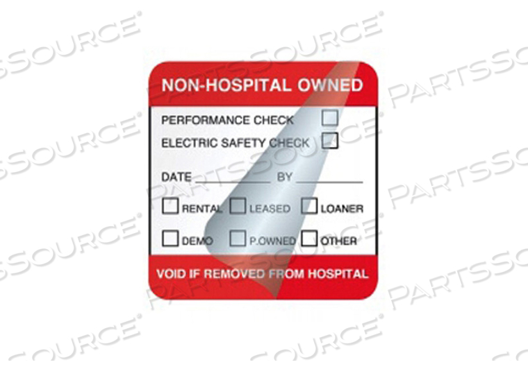 EQUIPMENT SERVICE LABEL, 1-1/2 IN X 1-1/2 IN by United Ad Label