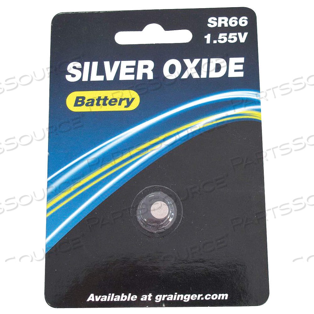 BUTTON CELL BATTERY, 377 BATTERY SIZE, SILVER OXIDE, 27 MAH CAPACITY, 1.5V DC by Approved Vendor