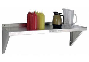 WALL SHELF ALUMINUM 24 W 12 D by New Age Industries