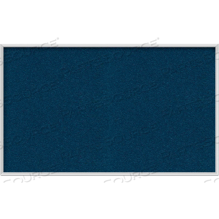 3' X 5' BULLETIN BOARD - NAVY VINYL SURFACE - SILVER FRAME by Ghent 3' X 5' BULLETIN BOARD - NAVY VINYL SURFACE - SILVER FRAME by Ghent