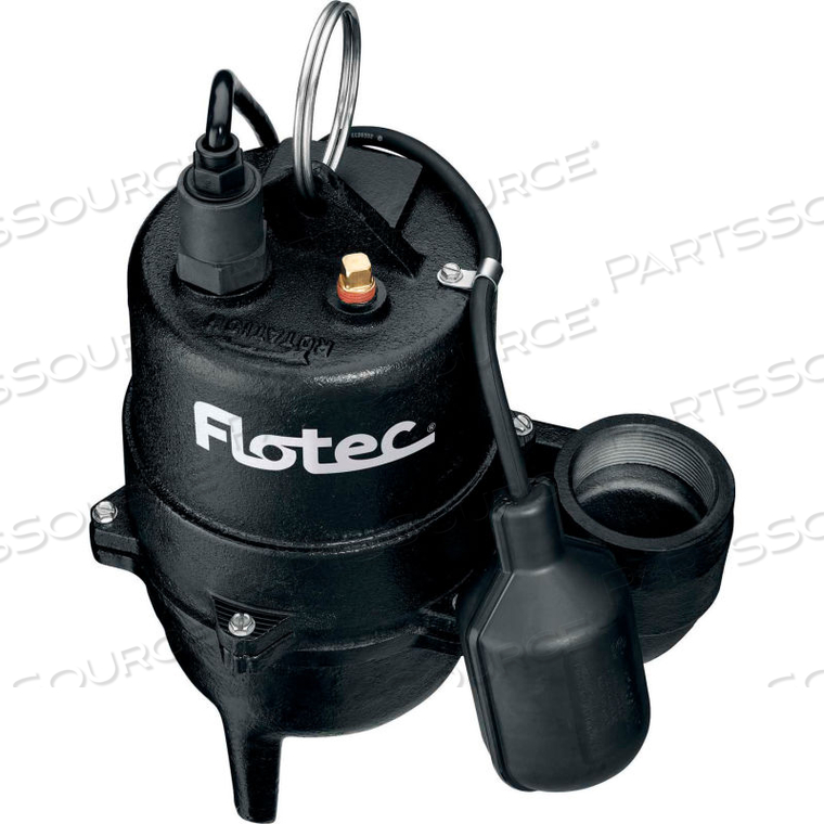 FLOTEC CAST IRON SEWAGE PUMP - 1/2 HP by Pentair FLOTEC CAST IRON SEWAGE PUMP - 1/2 HP by Pentair