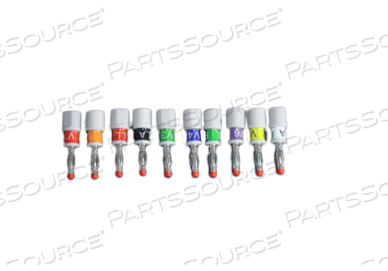 ELECTRODE IEC BANANA PLUG CONNECTOR SET 