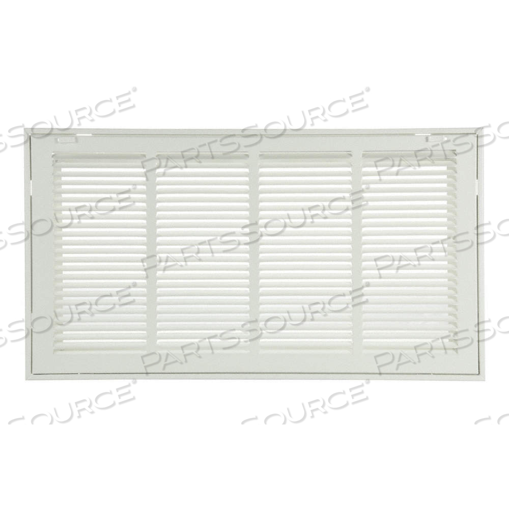 FILTERED RETURN AIR GRILLE, LOUVERED GRILLE, WHITE, POWDER COATED, STEEL, 16 5/8 IN H, 26 5/8 IN W by Approved Vendor FILTERED RETURN AIR GRILLE, LOUVERED GRILLE, WHITE, POWDER COATED, STEEL, 16 5/8 IN H, 26 5/8 IN W by Approved Vendor