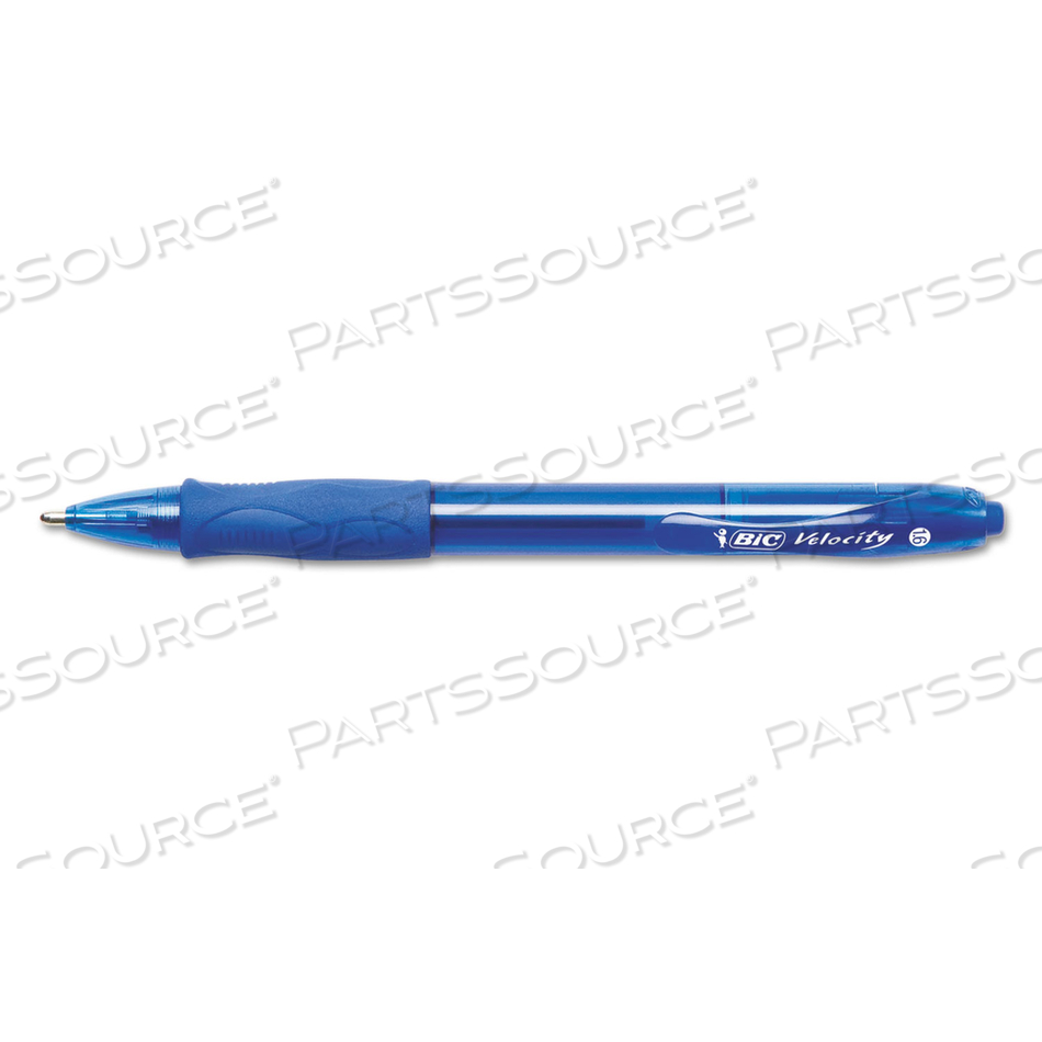 GLIDE BOLD BALLPOINT PEN, RETRACTABLE, BOLD 1.6 MM, BLUE INK, TRANSLUCENT BLUE BARREL by BIC