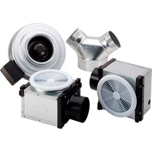 DUAL GRILLE BATH FAN, 120V, 1 PH, 270 CFM, NO LIGHT, 4" & 6" DUCT by Fantech DUAL GRILLE BATH FAN, 120V, 1 PH, 270 CFM, NO LIGHT, 4" & 6" DUCT by Fantech
