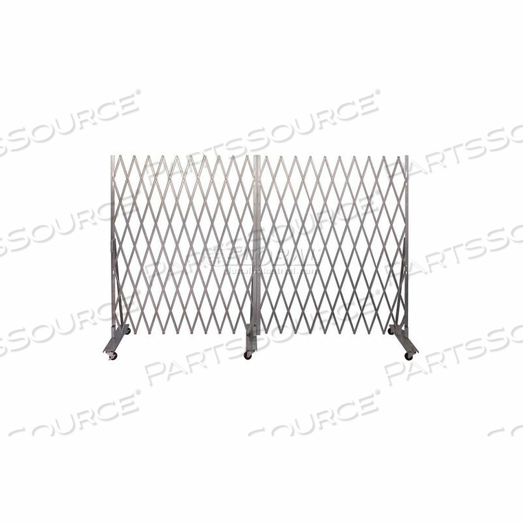 FOLDING SECURITY GATE 8'HX12'W IN-USE by Illinois Engineered Products Inc.
