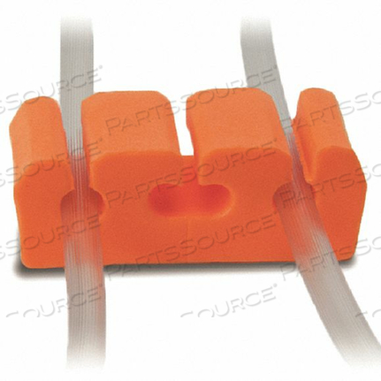 CORD HOLDER ORANGE PVC 2-3/4 L PK100 by Sandel Medical Industries