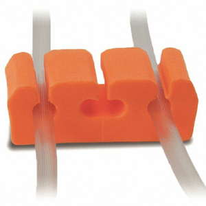 CORD HOLDER ORANGE PVC 2-3/4 L PK100 by Sandel Medical Industries