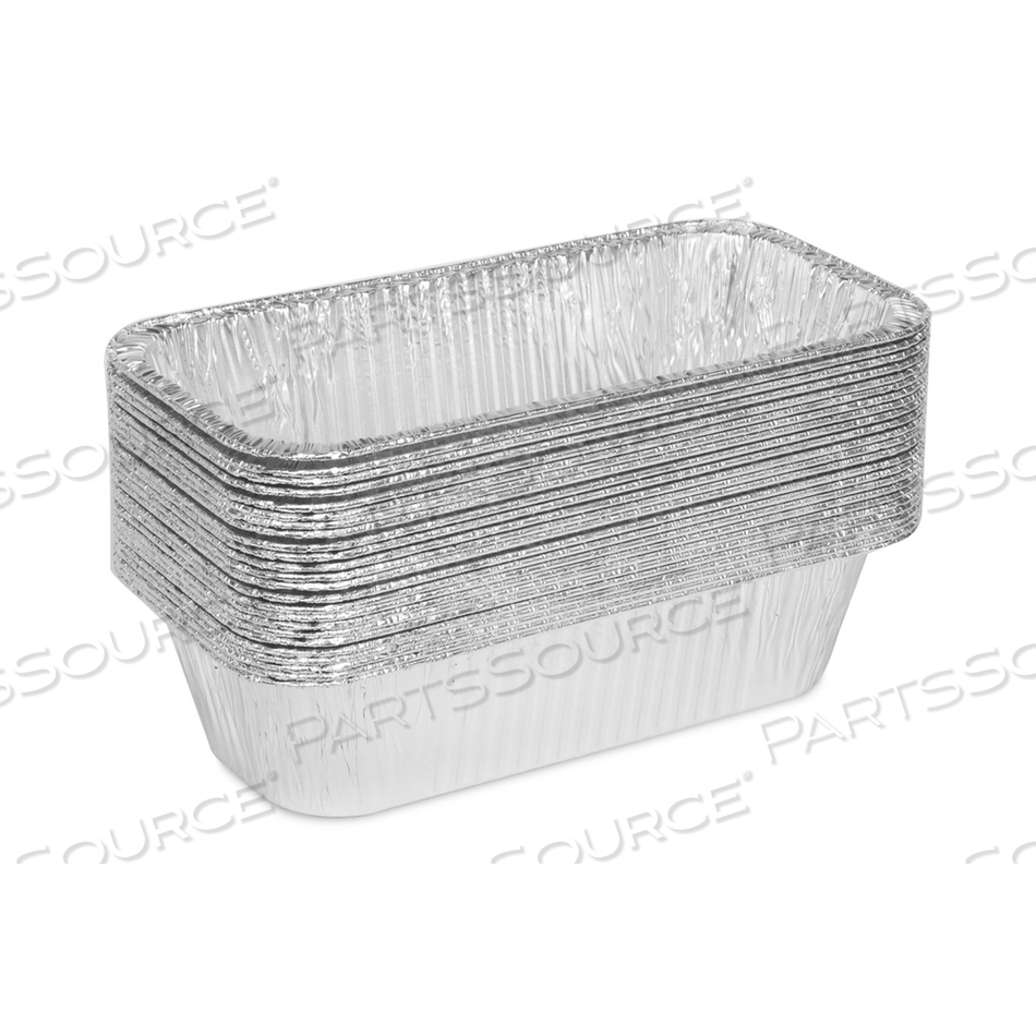 ALUMINUM STEAM TABLE PAN, ONE-THIRD SIZE DEEP LOAF PAN, 3" DEEP, 5.9 X 8.04 by Pactiv