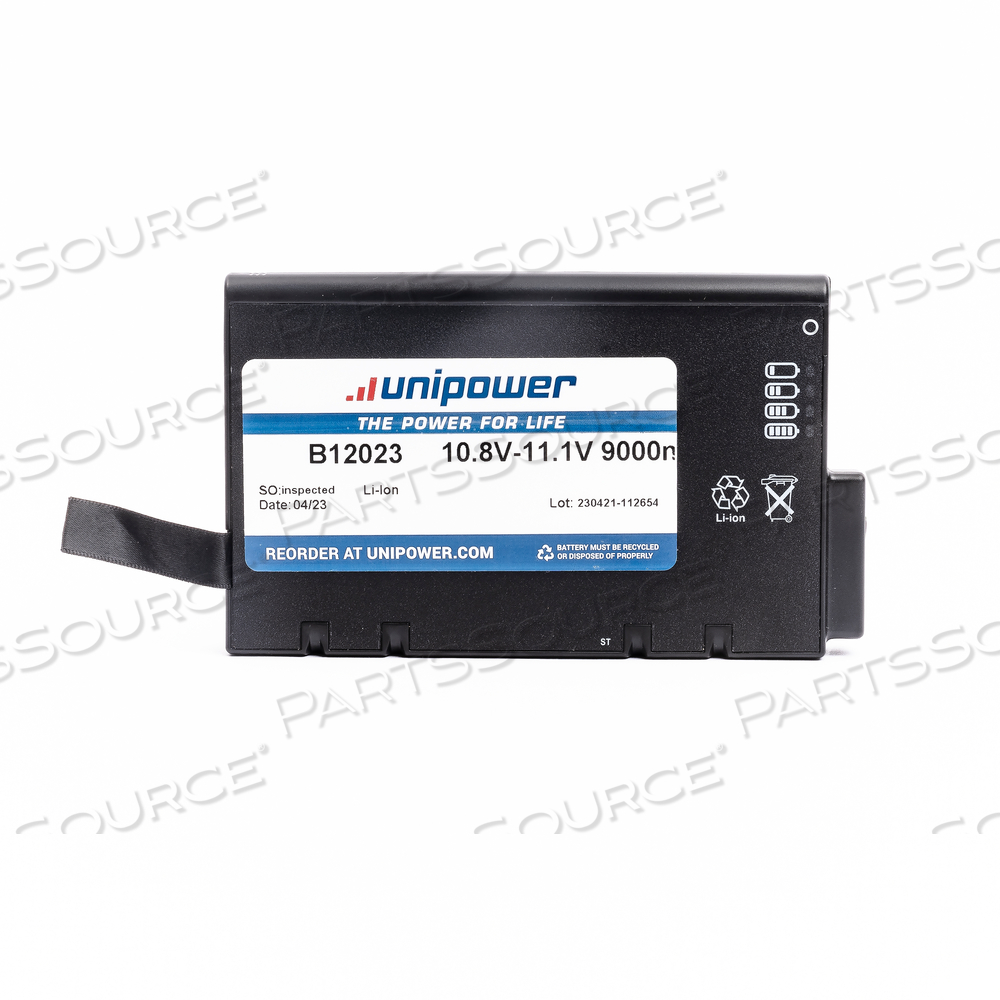 BATTERY, RECHARGEABLE LI-ION, 11.1V, 7800 MAH 