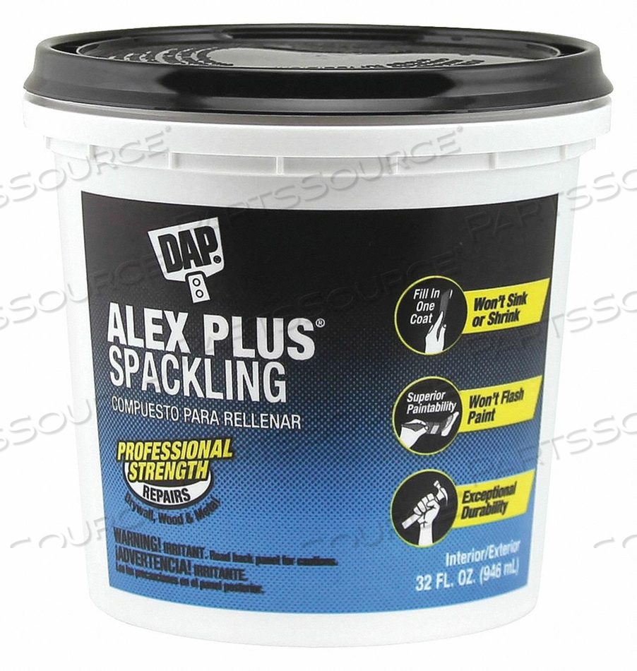SPACKLING CRACK FILLERS 12 PAIL WHITE by DAP Products Inc.