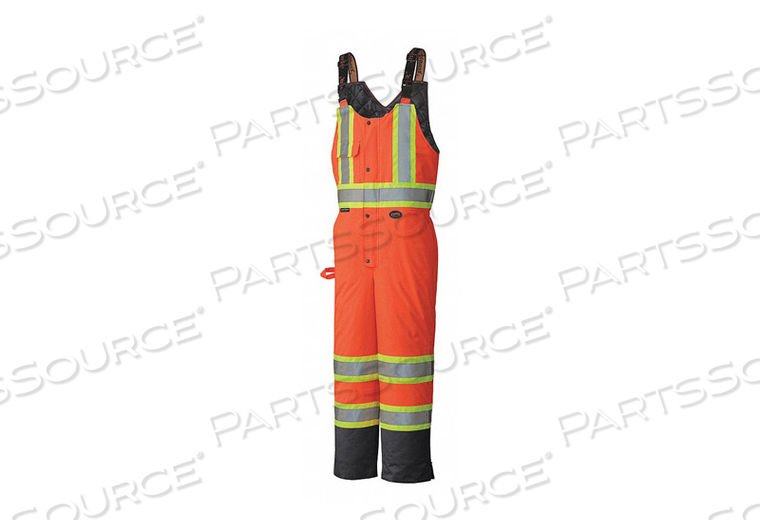 QUILTED BIB PANT HI-VIS ORANGE XL 