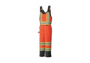 QUILTED BIB PANT HI-VIS ORANGE XL by Pioneer