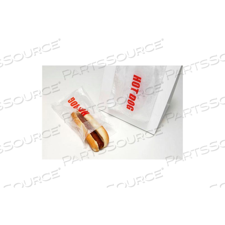 SADDLE PACK HOT DOG BAG-PLAIN 10 X 5.25 0.5 MIL, PKG QTY 2,000 by Elkay Plastics