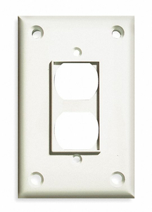 SECURITY DUPLEX WALL PLATE 1 GANG WHITE by Cortech SECURITY DUPLEX WALL PLATE 1 GANG WHITE by Cortech