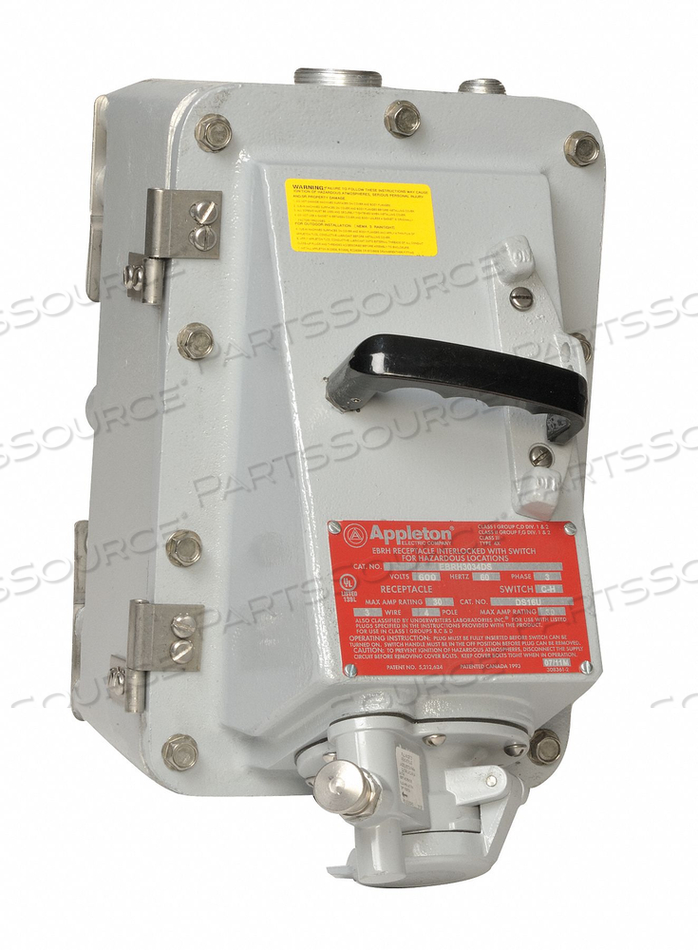 RECPTACLE 100A 4P 3W NEMA 3R 4 4X 7CD 9FG by Appleton Electric
