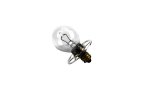 INCANDESCENT BULB, 27 W, E14 SCREW BASE, CLEAR, G35, 6 V, 100 HR AVERAGE LIFE, C6 FILAMENT by Haag-Streit