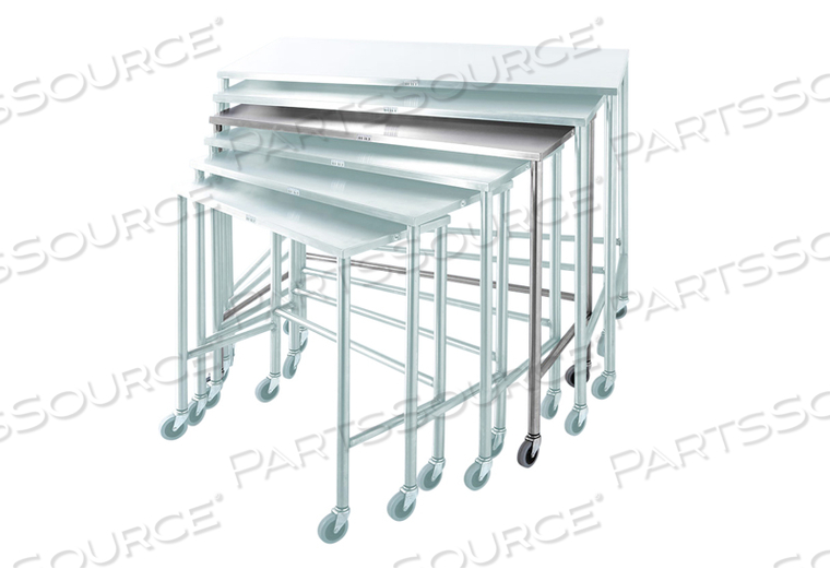 NESTED TABLE 40"W X 38"H X 20"D by Blickman NESTED TABLE 40"W X 38"H X 20"D by Blickman