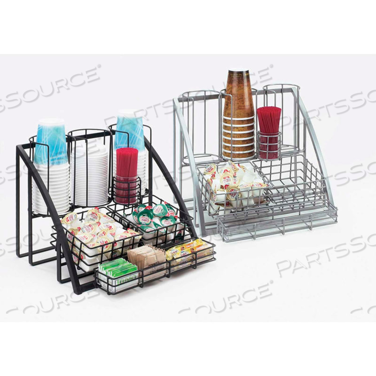 MISSION CONDIMENT ORGANIZER 15"W X 14"D X 12"H BLACK 