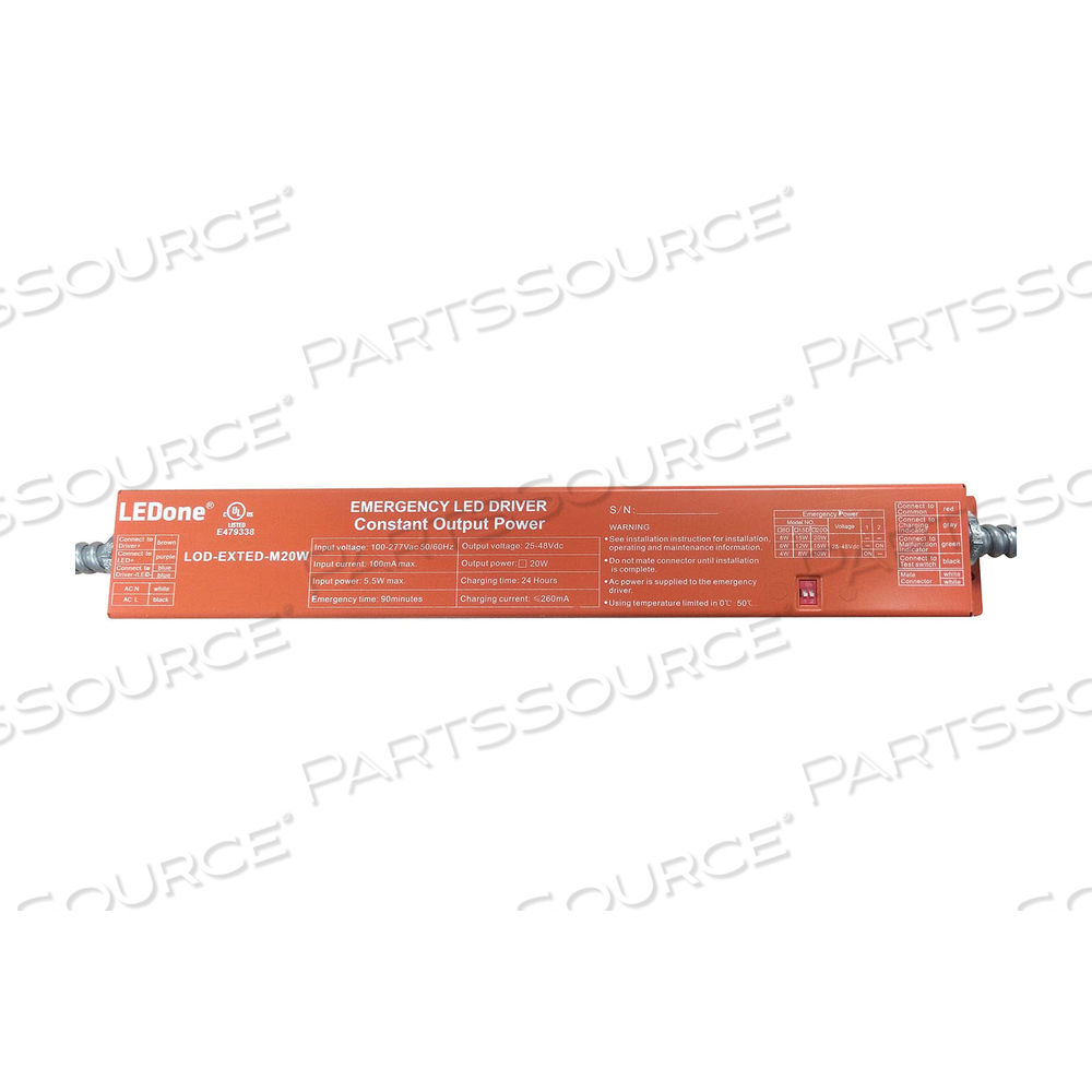 20W EMERGENCY BACKUP BATTERY, UL LISTED by LEDone 20W EMERGENCY BACKUP BATTERY, UL LISTED by LEDone