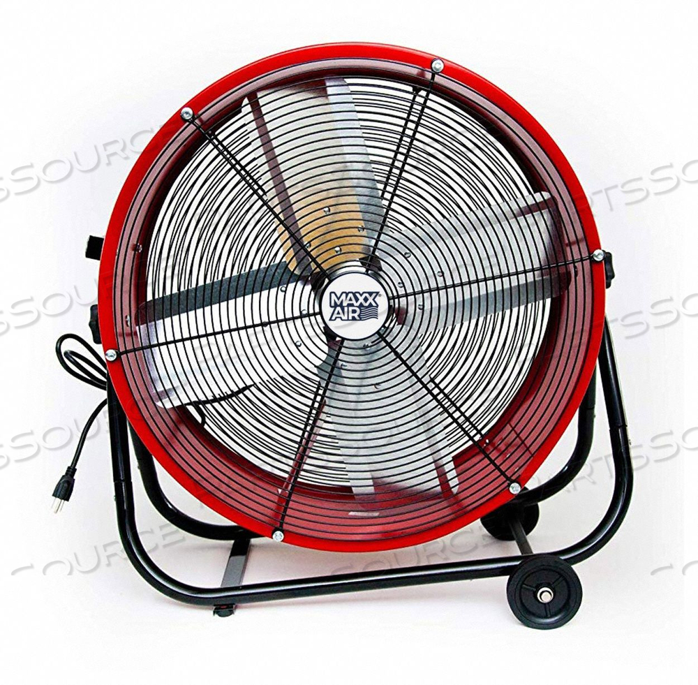 TILT FAN DIRECT DRIVE 2 SPEED 24 RED by Maxx Air