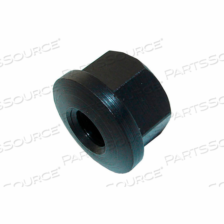 5/16-18 SPHERICAL HEX FLANGE NUT - 9/16" HEX - 3/4" FLANGE DIA. - 3/8" HEIGHT - STEEL - BLACK OXIDE 