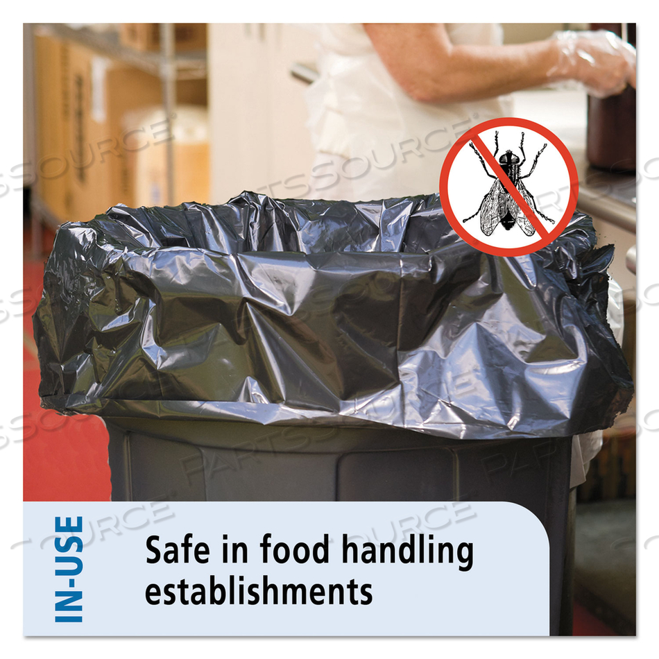 INSECT-REPELLENT TRASH BAGS, 35 GAL, 2 MIL, 33" X 45", BLACK by Envision INSECT-REPELLENT TRASH BAGS, 35 GAL, 2 MIL, 33" X 45", BLACK by Envision