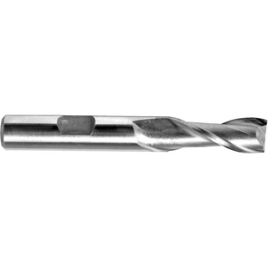 1" DIA., 1" SHANK, 1-5/8" LOC, 4-1/8" OAL, 2 FLUTE COBALT SINGLE END MILL, UNCOATED by Melin Tool Company