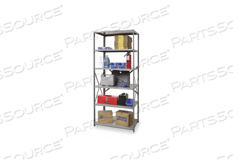 METAL SHELVING OPEN STARTER 87 H 6 SHELF by Hallowell METAL SHELVING OPEN STARTER 87 H 6 SHELF by Hallowell