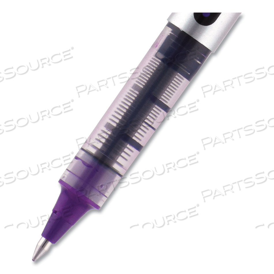VISION ROLLER BALL PEN, STICK, FINE 0.7 MM, MAJESTIC PURPLE INK, GRAY BARREL by Uni-Ball