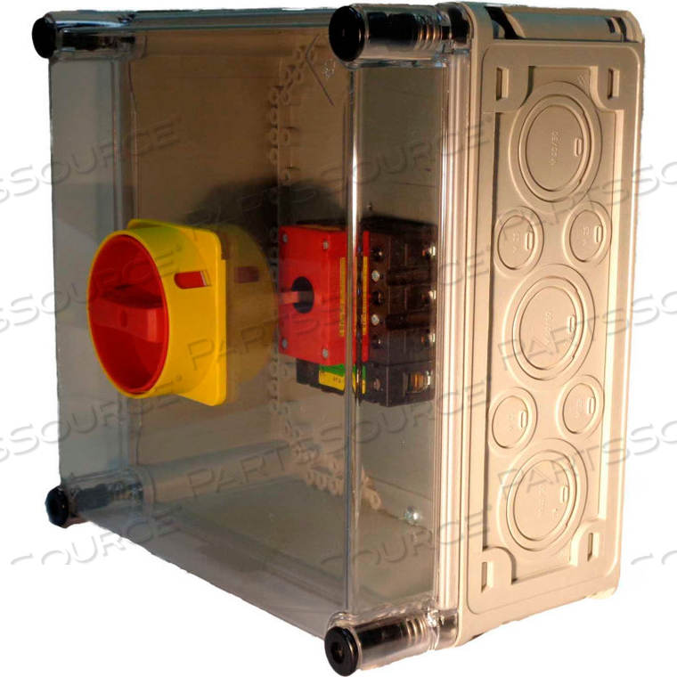 MERZ, 125A, 3-POLE, ENCLOSED DISCONNECT SWITCH, RED/YELLOW by Springer Controls Co. Inc MERZ, 125A, 3-POLE, ENCLOSED DISCONNECT SWITCH, RED/YELLOW by Springer Controls Co. Inc