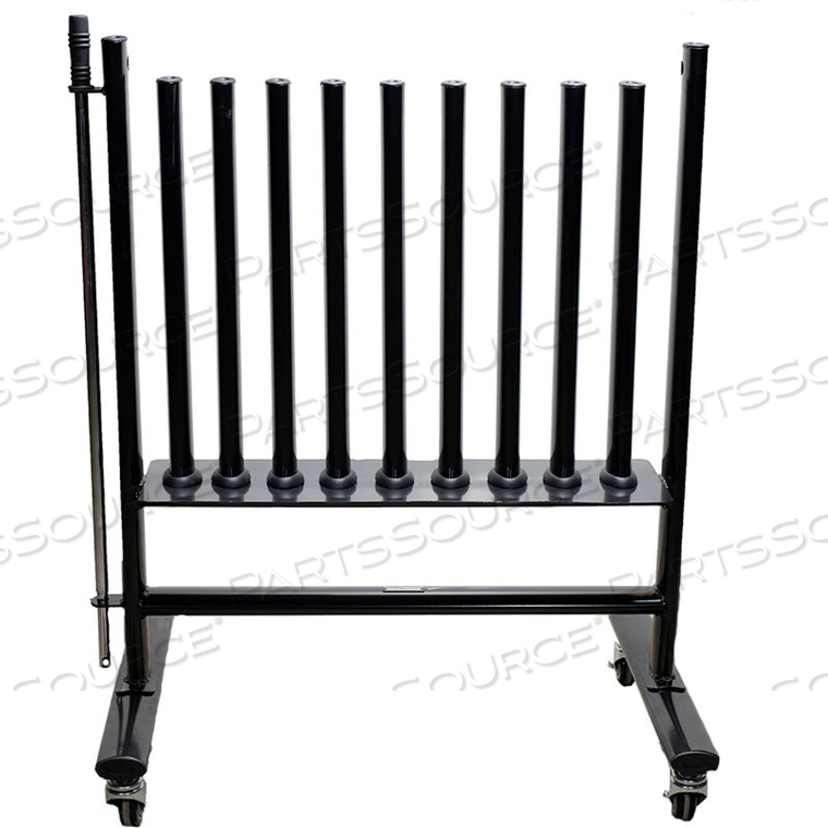 PREMIUM STEEL DUMBBELL STORAGE RACK - BLACK 