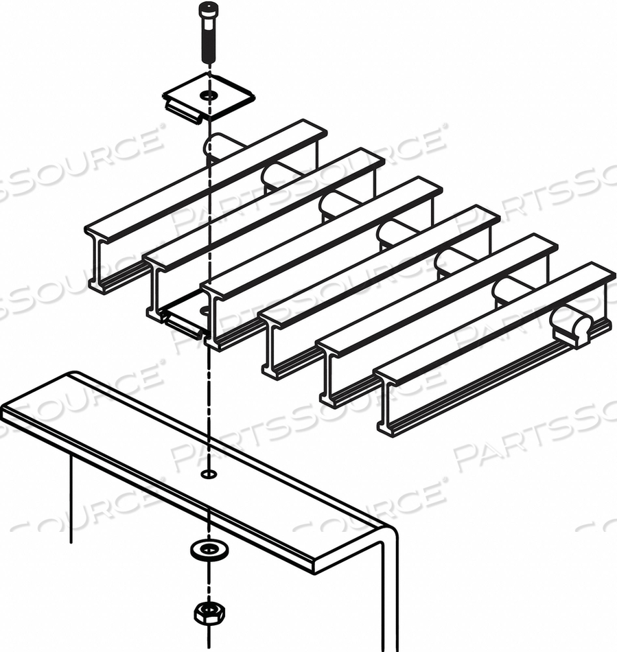 GRATING CLIP 316 STAINLESS STEEL PK25 by Fibergrate