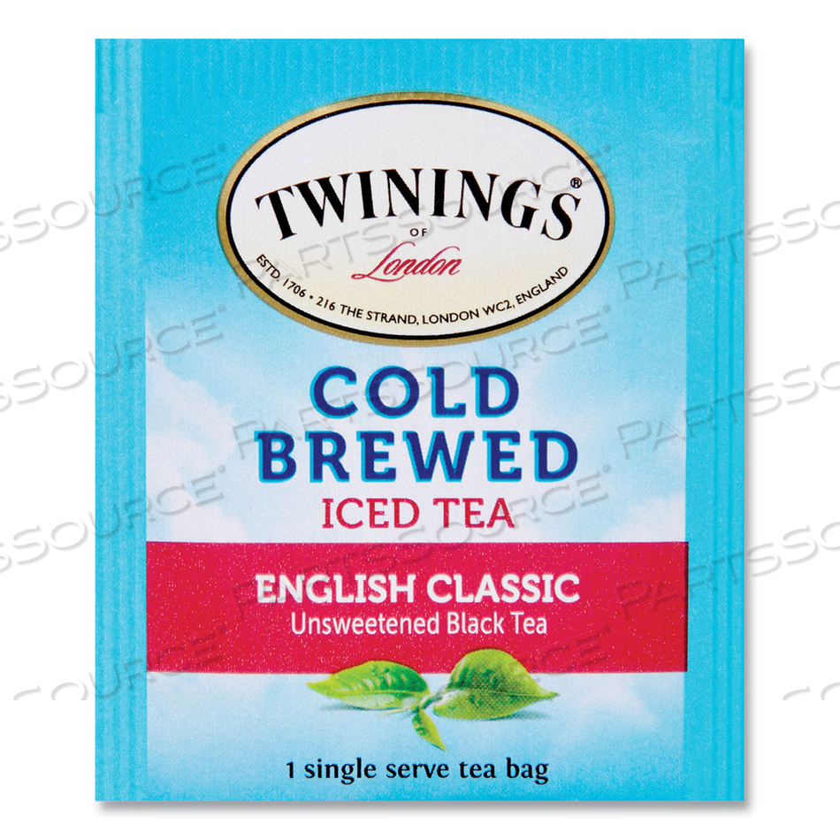 COLD BREW ICED TEA BAGS, ENGLISH CLASSIC, 0.07 OZ TEA BAG by TWININGS COLD BREW ICED TEA BAGS, ENGLISH CLASSIC, 0.07 OZ TEA BAG by TWININGS