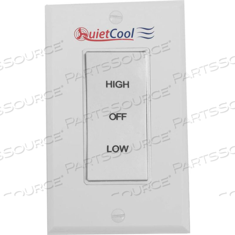HI/LOW/OFF ROCKER SWITCH & PLATE by QuietCool