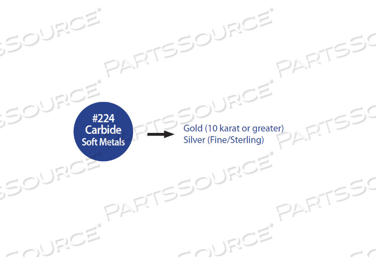 CARBIDE ABRASIVE DISC FOR GOLD AND SILVER by Mooney & Co., Inc. (formerly M.W. Mooney & Co., Inc.)